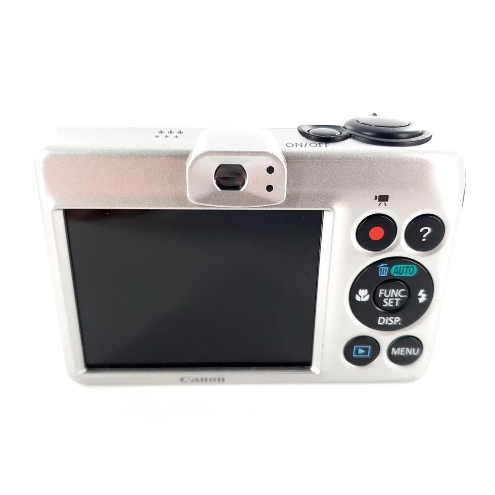 Canon PowerShot A1300 16.0MP Digital Camera Silver w/ Memory Card & Box Tested